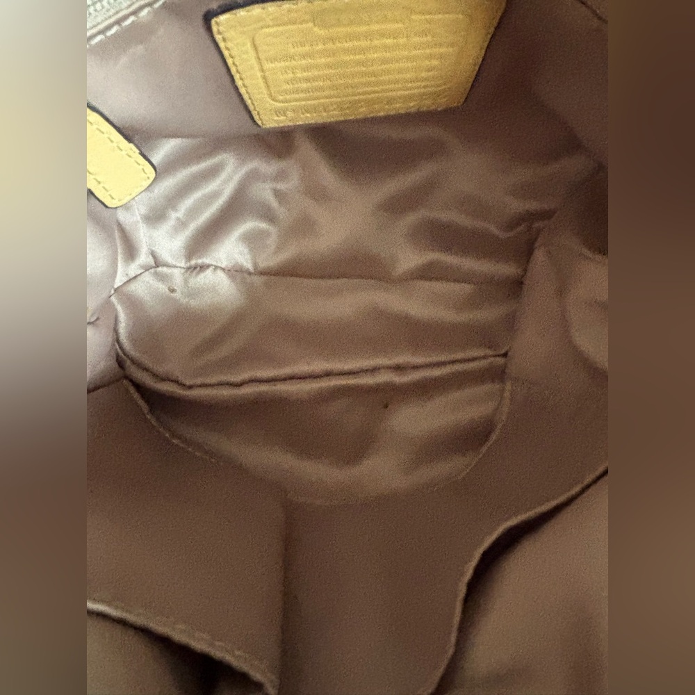 Coach Pastel Yellow Leather Crossbody - Picture 14 of 14